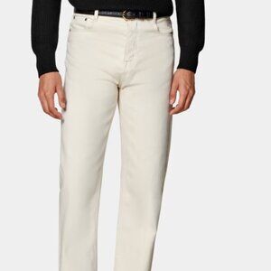 SUITSUPPLY | Off-White Straight Leg Jeans 34
